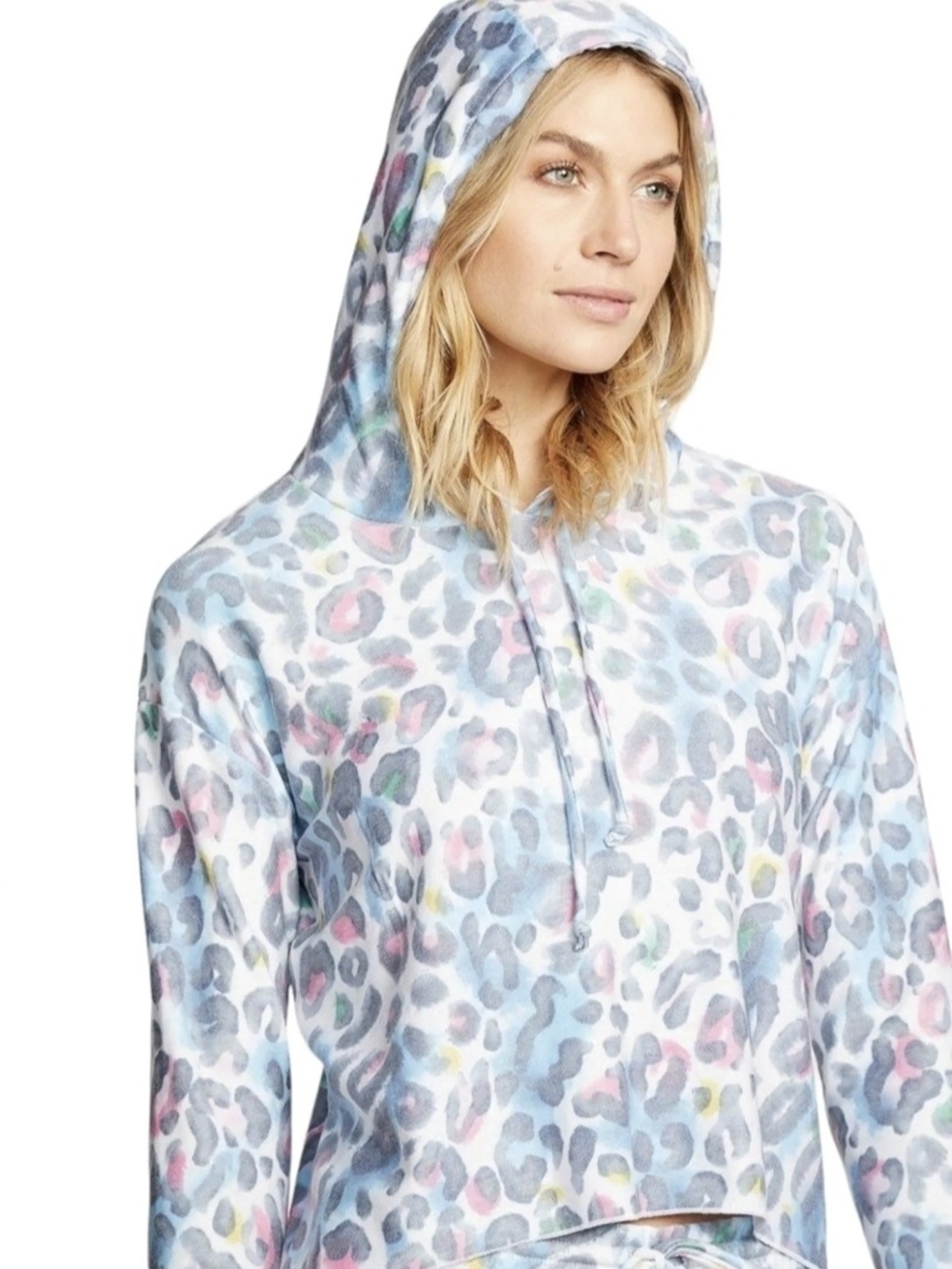 Chaser Painterly Leopard Hoodie